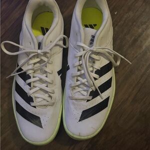 Adidas White and Gray Athletic Shoes